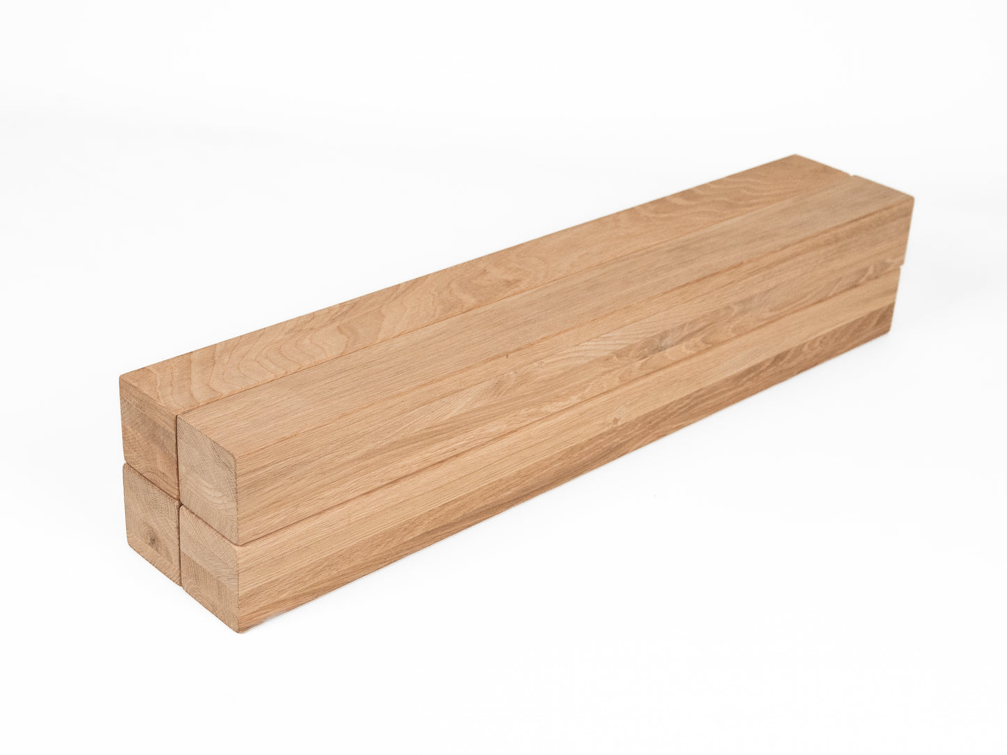 Līmētās ozola koka brusas A/B 70x70 mm bez virsmas apstrādes