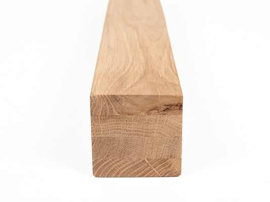 Līmētās ozola koka brusas Rustic 70x70 mm eļļots ar cietā vaska eļļu tonī Dabīgi balts