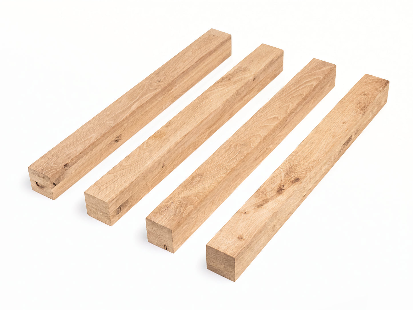 Līmētās ozola koka brusas Rustic 70x70 mm bez virsmas apstrādes