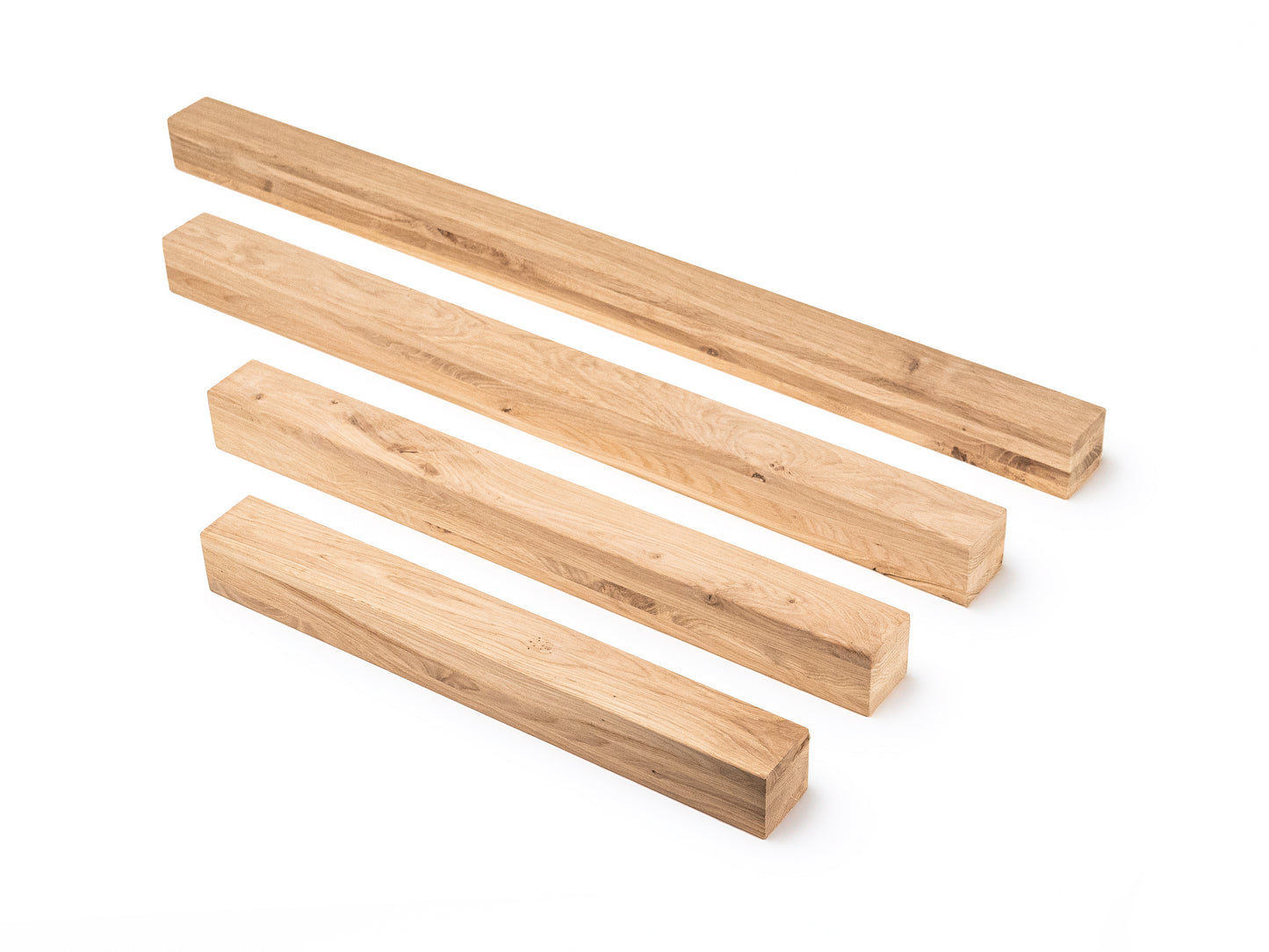 Līmētās ozola koka brusas Rustic 70x70 mm bez virsmas apstrādes