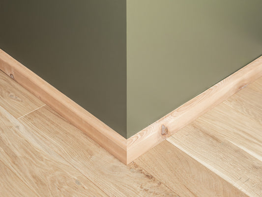 Grīdlīste Osis Rustic 24x60mm eļļots ar cietā vaska eļļu tonī Dabīgi balts 2000 mm ar rādiusu 20mm špaktelēta