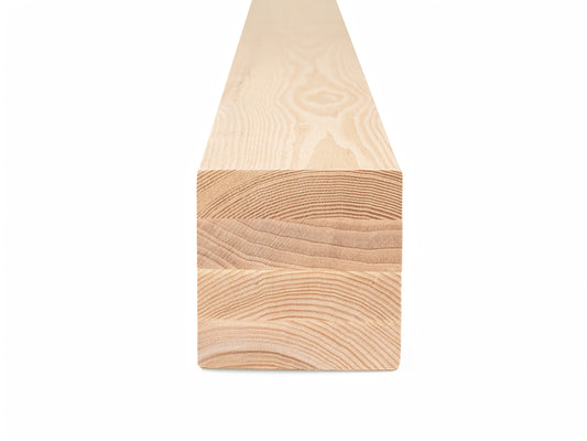 Līmētās oša koka brusas A/B 100x100 mm eļļots ar cietā vaska eļļu tonī Dabīgi balts