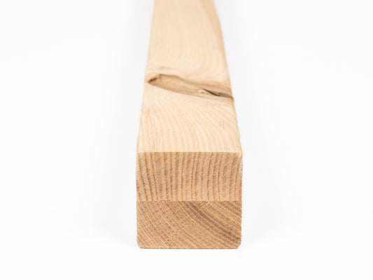 Līmētās oša koka brusas Rustic 50x50 mm bez virsmas apstrādes