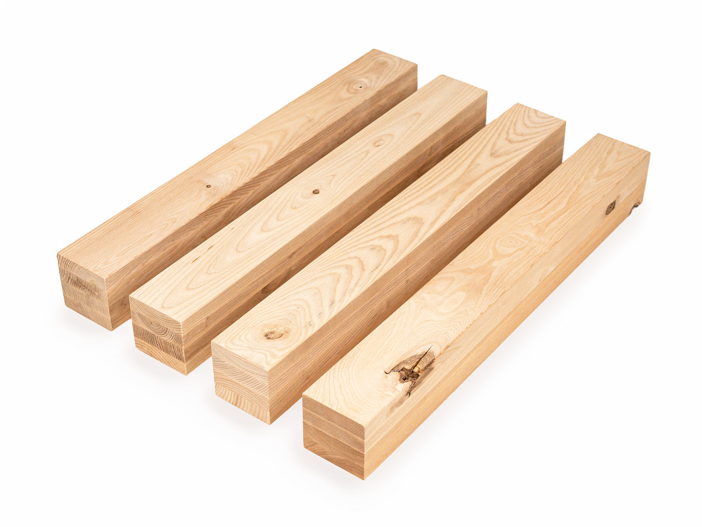 Līmētās oša koka brusas Rustic 100x100 mm eļļots ar cietā vaska eļļu tonī Dabīgi balts