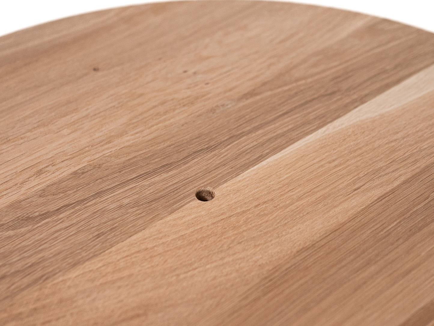 Apaļa masīvkoka Ozola darba virsma Rustic, pilnas lameles, 26 mm, bez virsmas apstrādes, Šveice kante