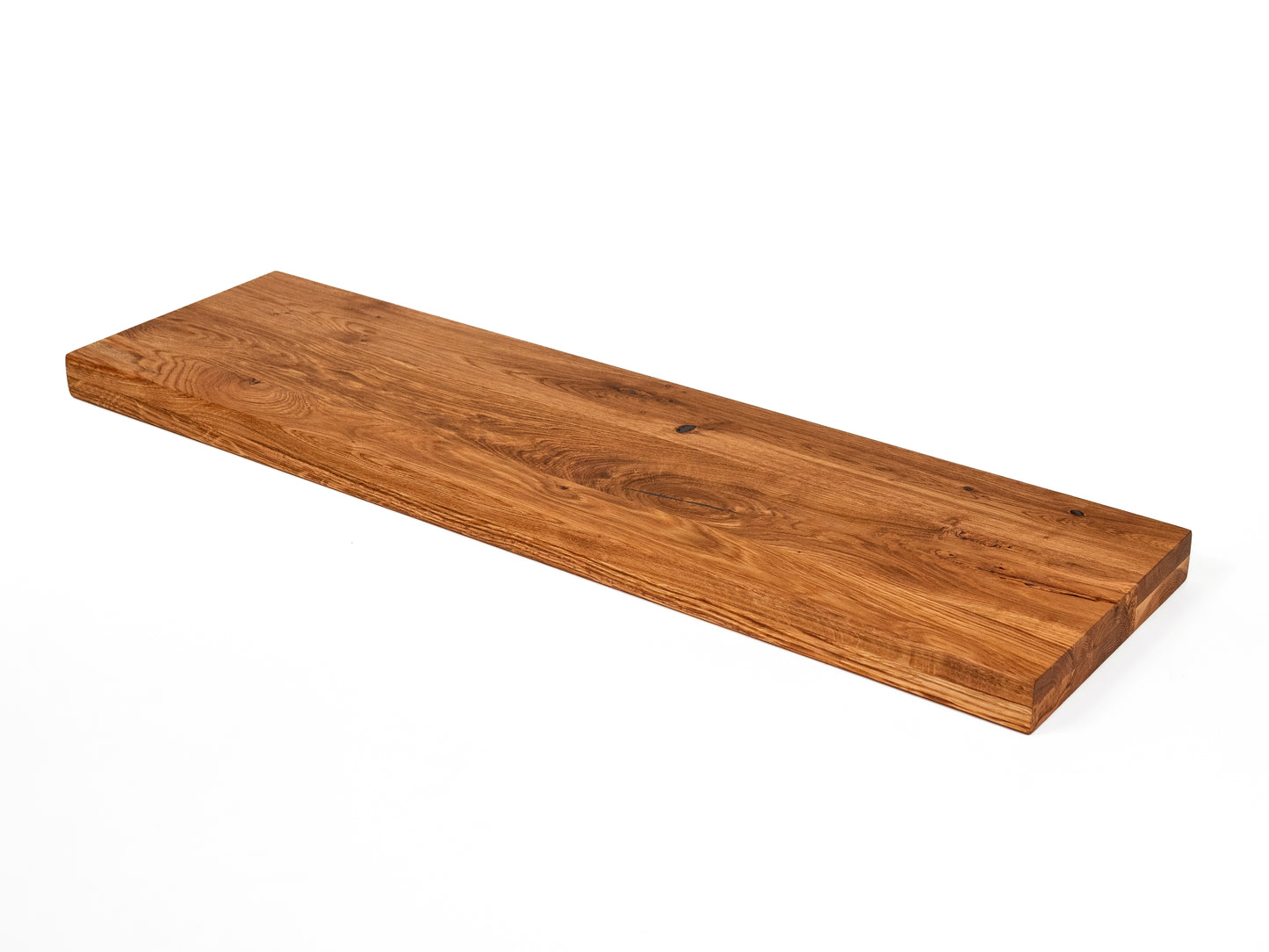 Plaukts, trepju pakāpiens, pretpakāpiens, palodze, Ozols Rustic, pilnas lameles, 40 mm, 2-kārt, Dabīgi eļļots