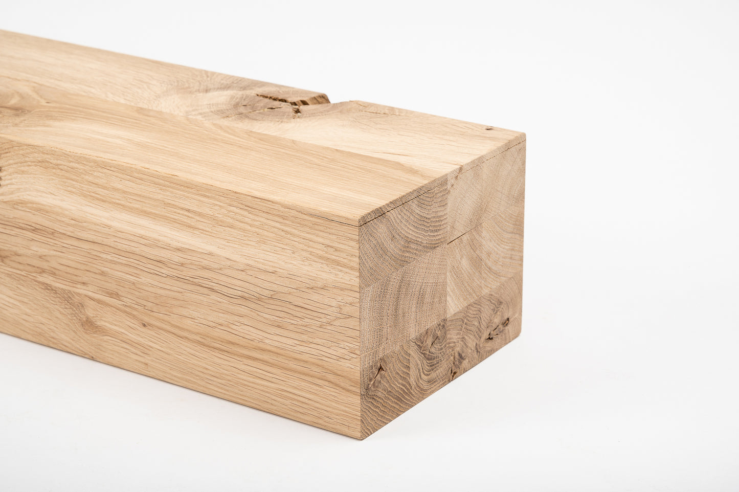 Līmētās ozola koka brusas Rustic 120x160 mm bez virsmas apstrādes