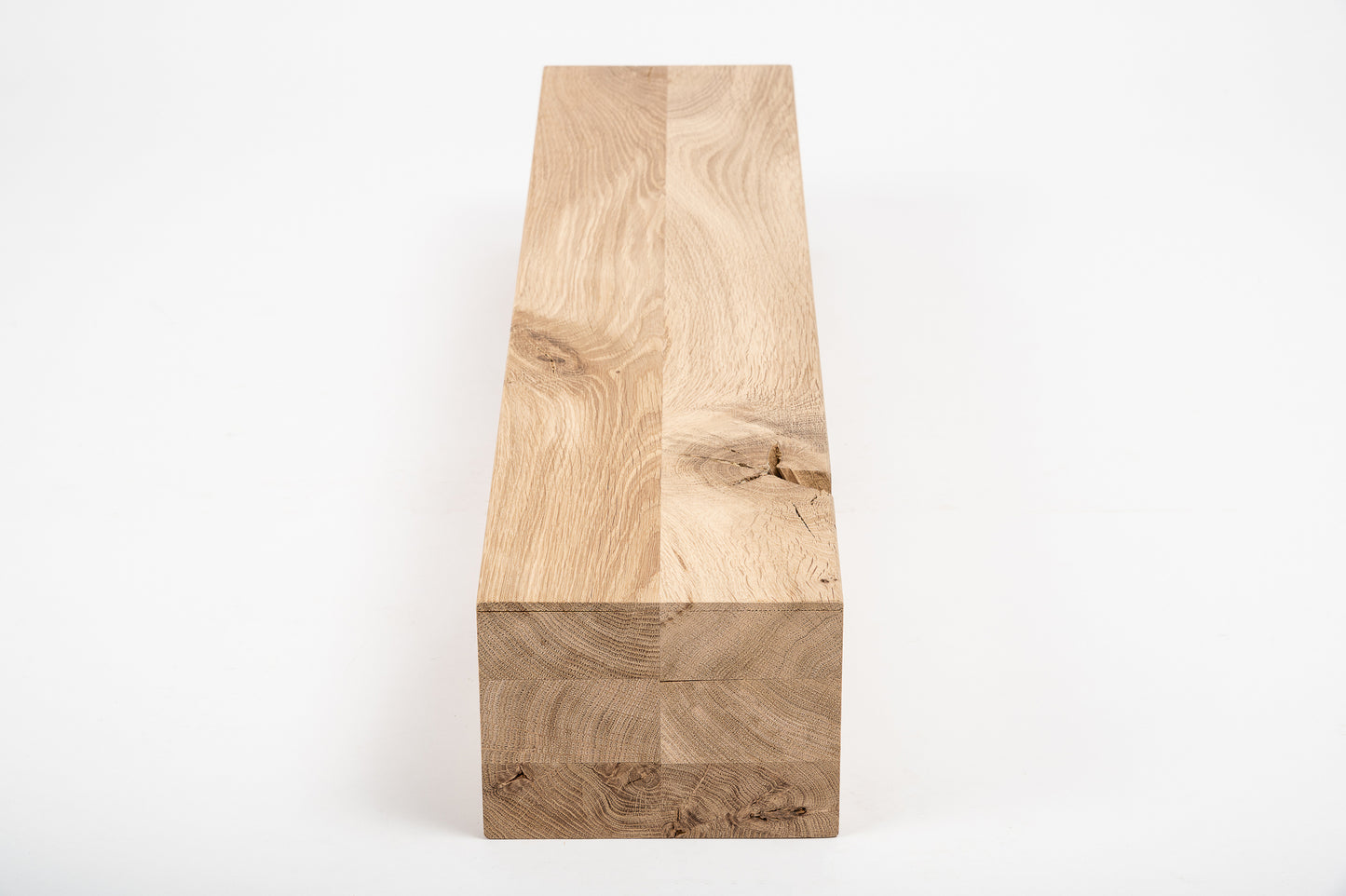 Līmētās ozola koka brusas Rustic 120x160 mm bez virsmas apstrādes