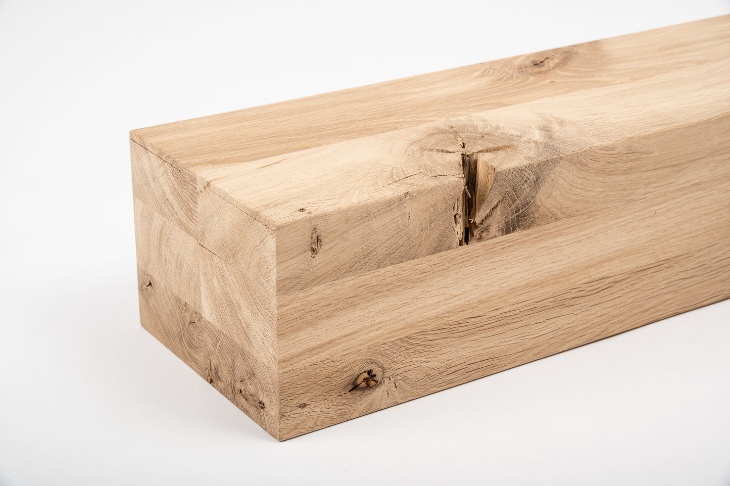 Līmētās ozola koka brusas Rustic 120x160 mm bez virsmas apstrādes