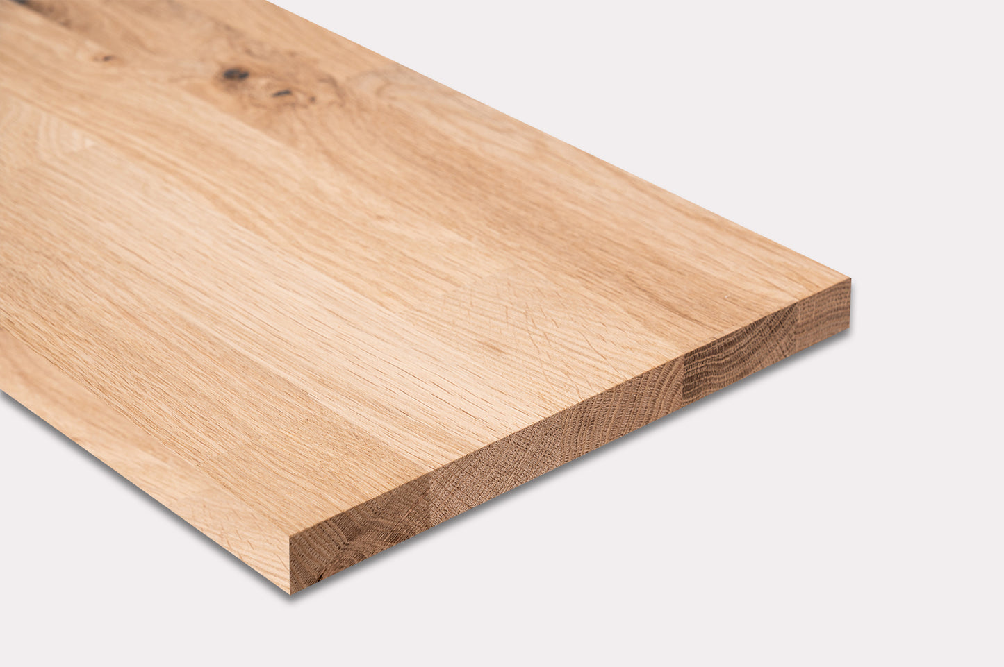 Shelf Stair tread Riser Windowsill Oak Rustic, finger jointed lamellas, 20 mm, Unfinished