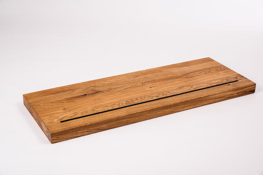 Trepju pakāpiens Ozols Rustic, pilnas lameles, 35 mm, 2-kārt, eļļots ar bezkrāsas cietā vaska eļļu, ar pretslīdes gumiju