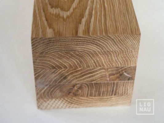 Līmētās ozola koka brusas A/B 100x100 mm bez virsmas apstrādes
