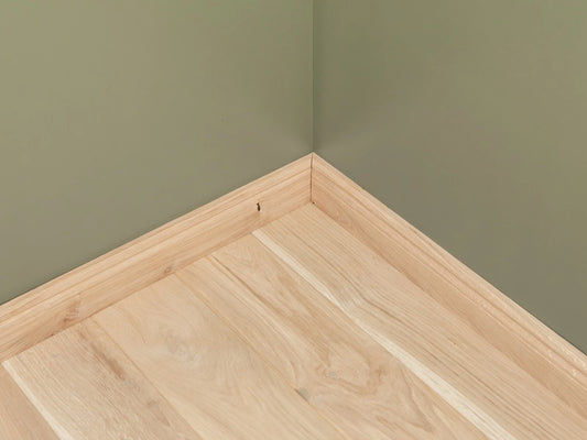 Solid Skirting Board Oak Rustic 20x90mm unfinished 1,5-2,5m Hamburg Profile