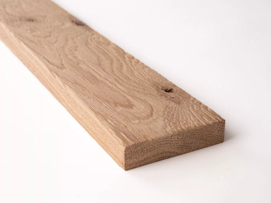 Grīdlīstes Ozols Rustic, 18x70x2000mm, ar rādiusu, neapstrādāta, bez špakteļpildījuma, birstēts