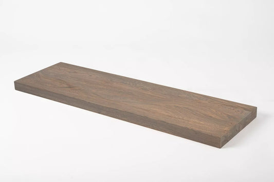 Plaukts, trepju pakāpiens, pretpakāpiens, palodze, Ozols Rustic, pilnas lameles, 40 mm, 2-kārt, eļļots Grafīta tonī