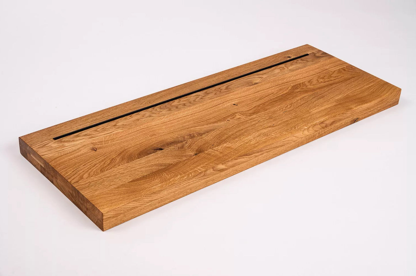 Trepju pakāpiens Ozols Rustic, pilnas lameles, 40 mm, 2-kārt, eļļots ar bezkrāsas cietā vaska eļļu, ar pretslīdes gumiju