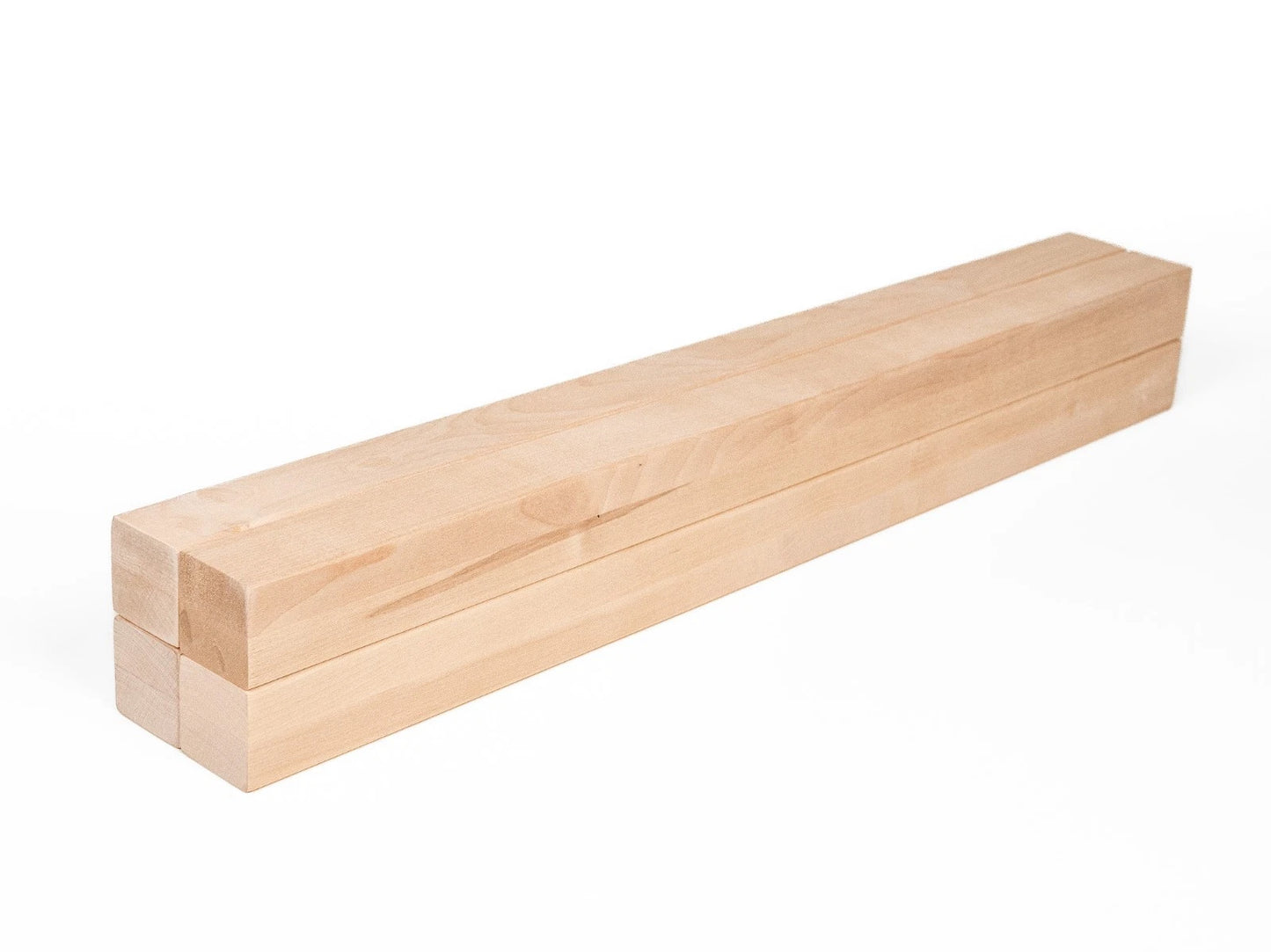 Līmētās bērza koka brusas A/B 50x50 mm eļļots ar cietā vaska eļļu tonī Dabīgi balts
