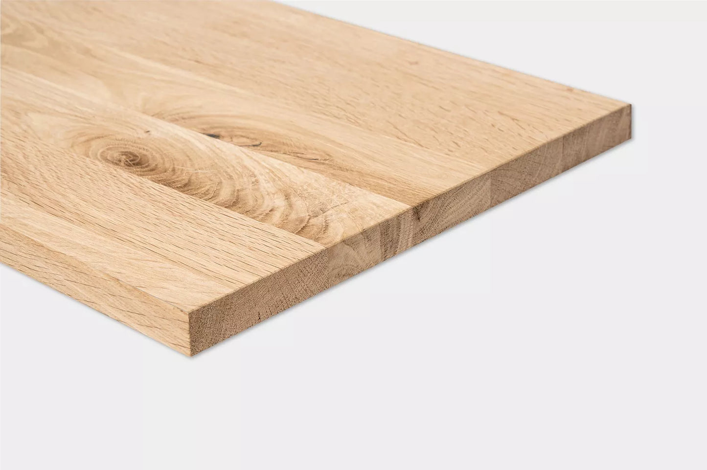 Shelf Stair tread Riser Windowsill Oak Rustic, full stave lamellas, 26 mm, Unfinished