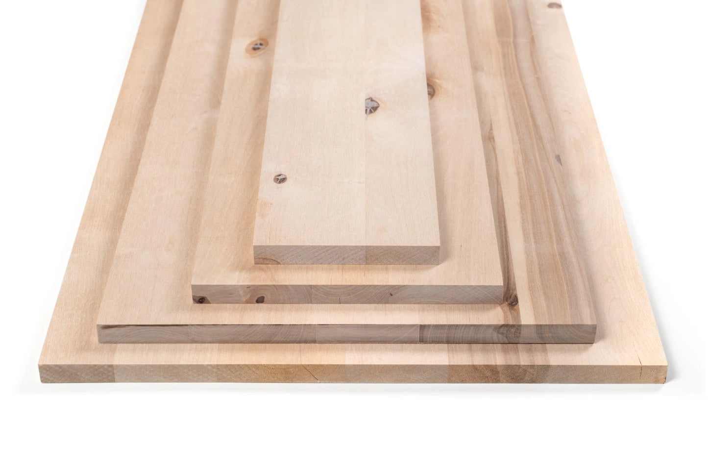 Solid edge glued panel DIY Birch Rustic, full stave lamellas, 20 mm