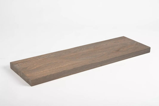 Plaukts, trepju pakāpiens, pretpakāpiens, palodze, Ozols Rustic, pilnas lameles, 40 mm, 2-kārt, eļļots Grafīta tonī