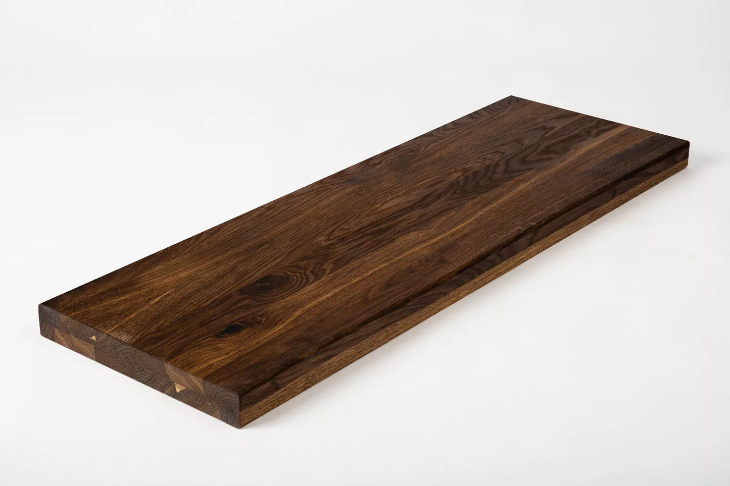 Plaukts, trepju pakāpiens, pretpakāpiens, palodze, Kūpināts Ozols, Rustic, pilnas lameles, 40 mm, 2-kārt, eļļots ar bezkrāsas cietā vaska eļļu