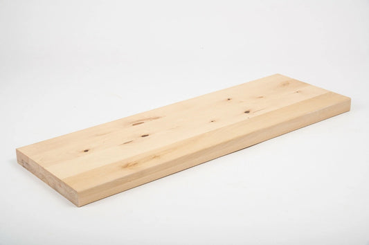 Plaukts, trepju pakāpiens, pretpakāpieni, palodze Bērzs Rustic, pilnas lameles,  40 mm, 2 slāņu, Eļļots ar cietā vaska eļļu, tonis Dabīgi balts