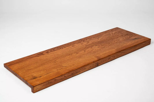 Trepju pakāpiens, palodze, Ozols Rustic, pilnas lameles, 20 mm, eļļots tonī Ķirsis