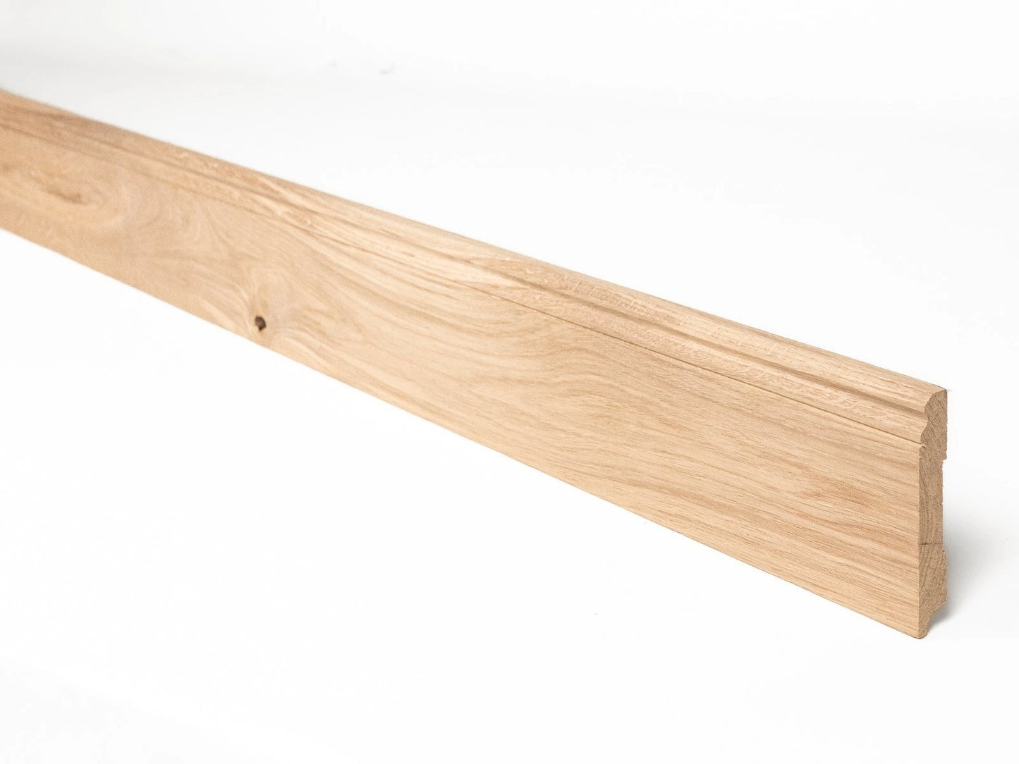 Grīdlīstes Ozols Rustic 20x130mm bez virsmas apstrādes 1,5-2,5m Hamburgas profils