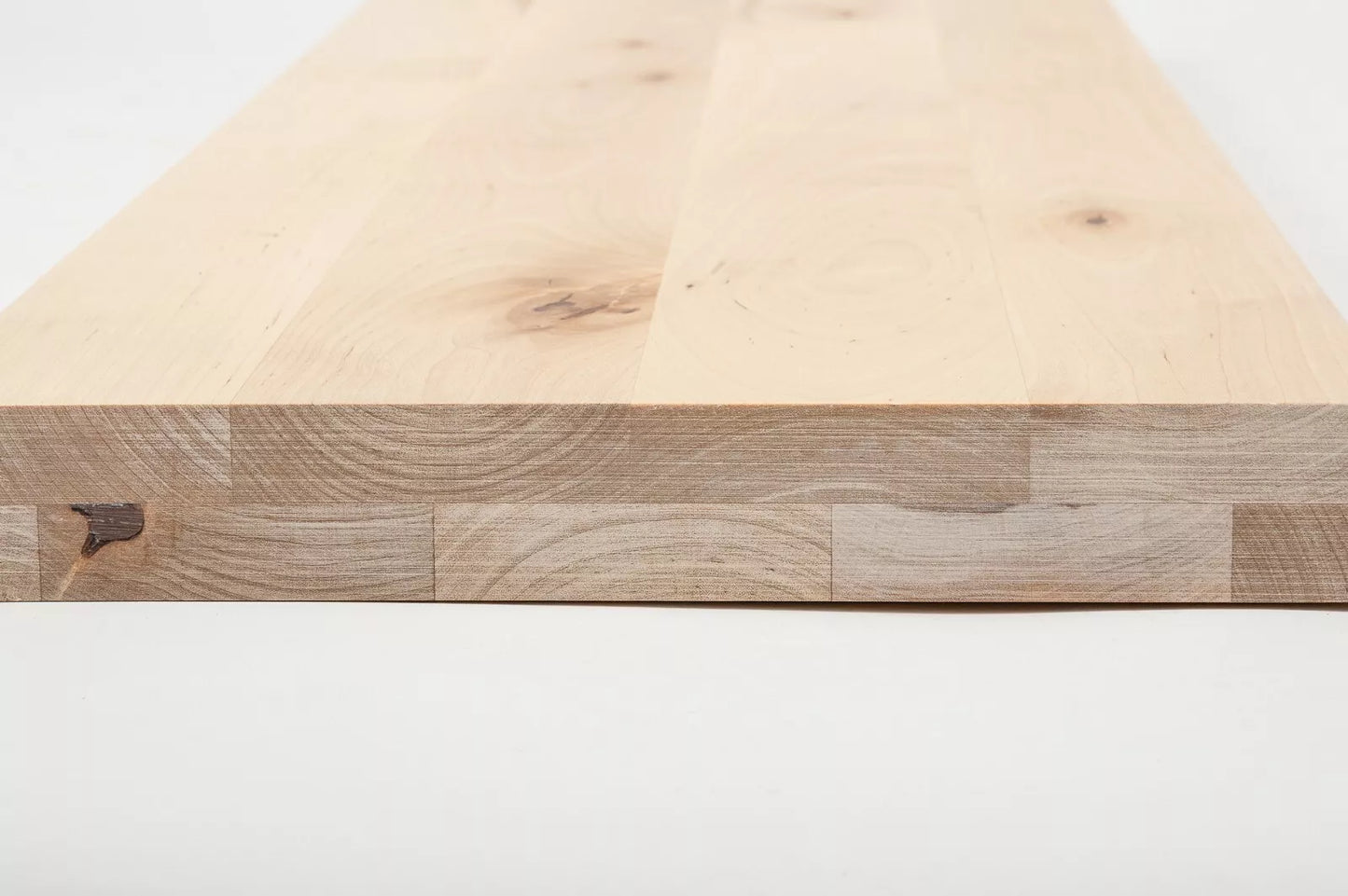 Plaukts, trepju pakāpiens, pretpakāpieni, palodze Bērzs Rustic, pilnas lameles,  40 mm, 2 slāņu, Balti eļļots