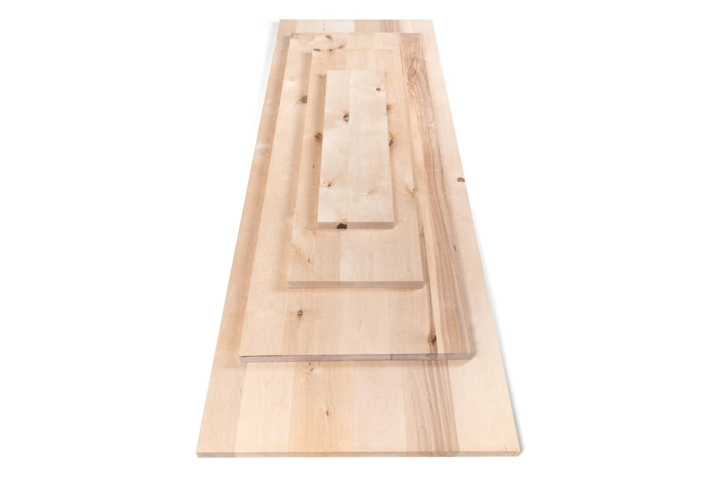 Solid edge glued panel DIY Birch Rustic, full stave lamellas, 20 mm