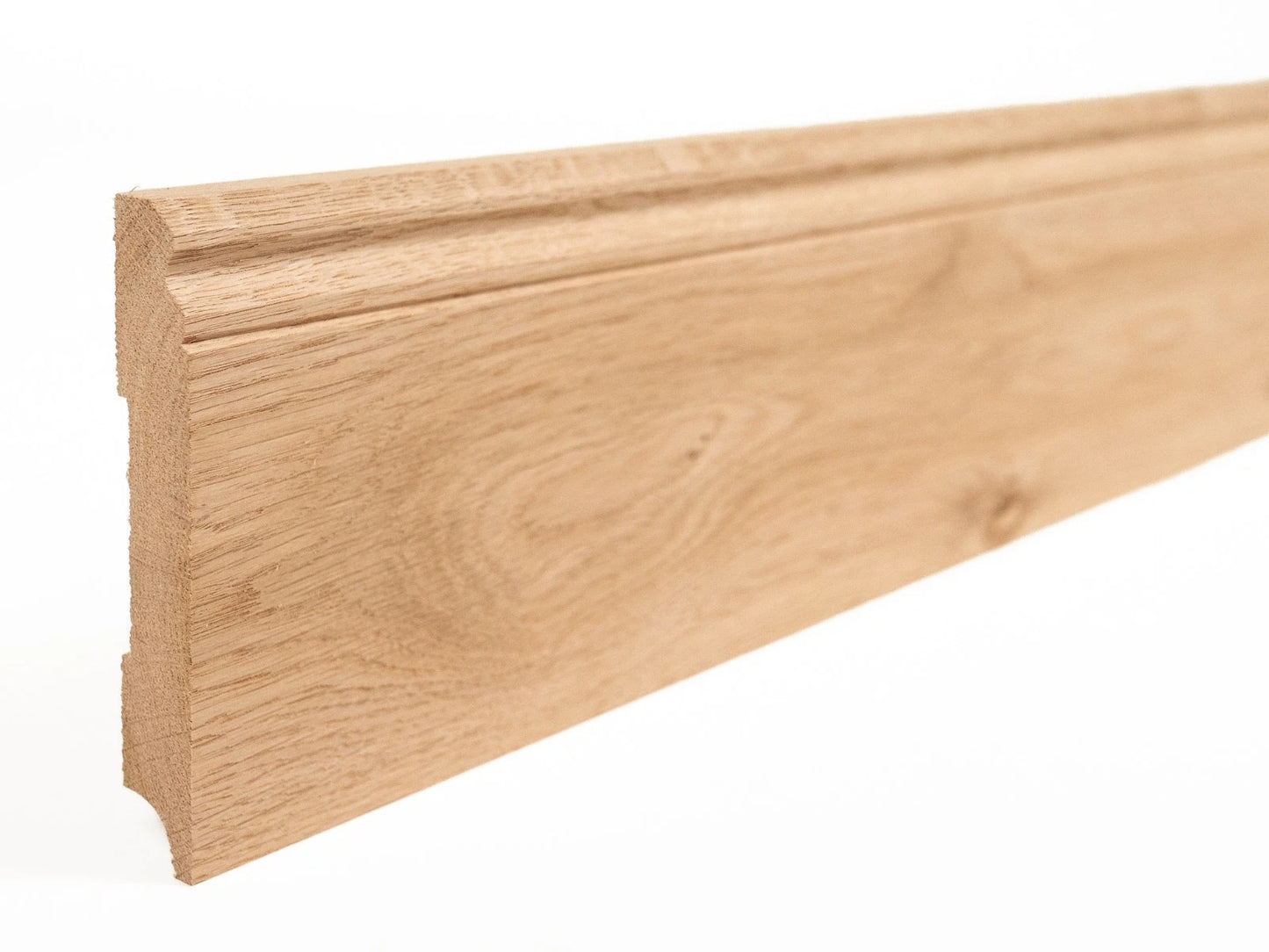 Grīdlīstes Ozols A/B 20x130mm bez virsmas apstrādes 1,5-2,5m Hamburgas profils