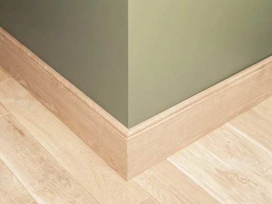 Grīdlīstes Ozols A/B 20x150mm bez virsmas apstrādes 1,5-2,5m Hamburgas profils