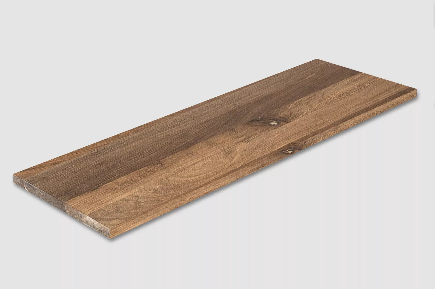 Plaukts, trepju pakāpiens, pretpakāpiens, palodze, Kūpināts Ozols, Rustic, pilnas lameles, 26 mm, eļļots ar cietā vaska eļļu tonī Dabīgi balts