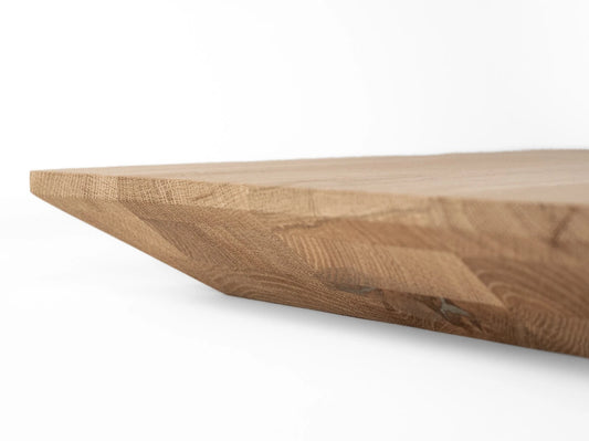 Taisnstūra virsma Ozols Rustic, pilnas lameles, 52 mm, 3-kārt, eļļots ar cietā vaska eļļu tonī Dabīgi balts