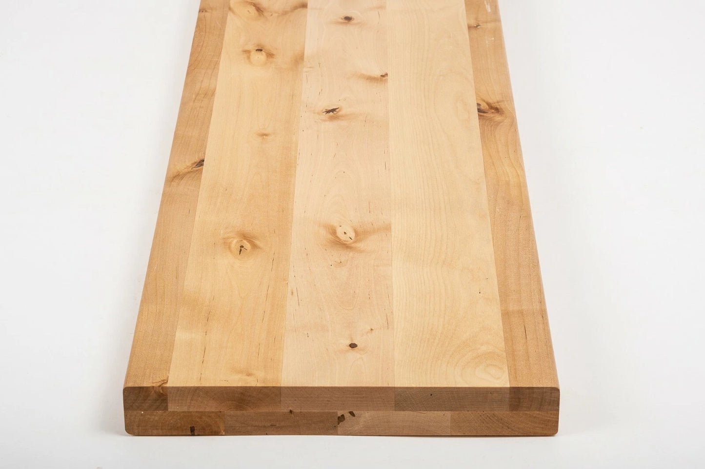 Plaukts, trepju pakāpiens, pretpakāpieni, palodze Bērzs Rustic, pilnas lameles, 40 mm, 2 slāņu, Eļļots ar cietā vaska eļļu, bezkrāsains