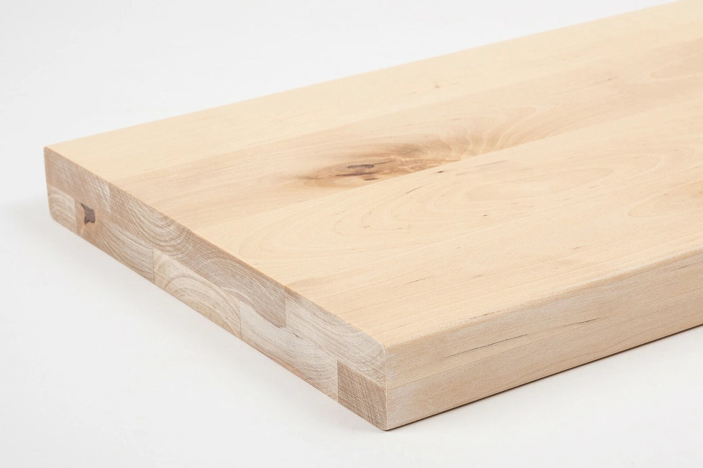 Plaukts, trepju pakāpiens, pretpakāpieni, palodze Bērzs Rustic, pilnas lameles,  40 mm, 2 slāņu, Balti eļļots