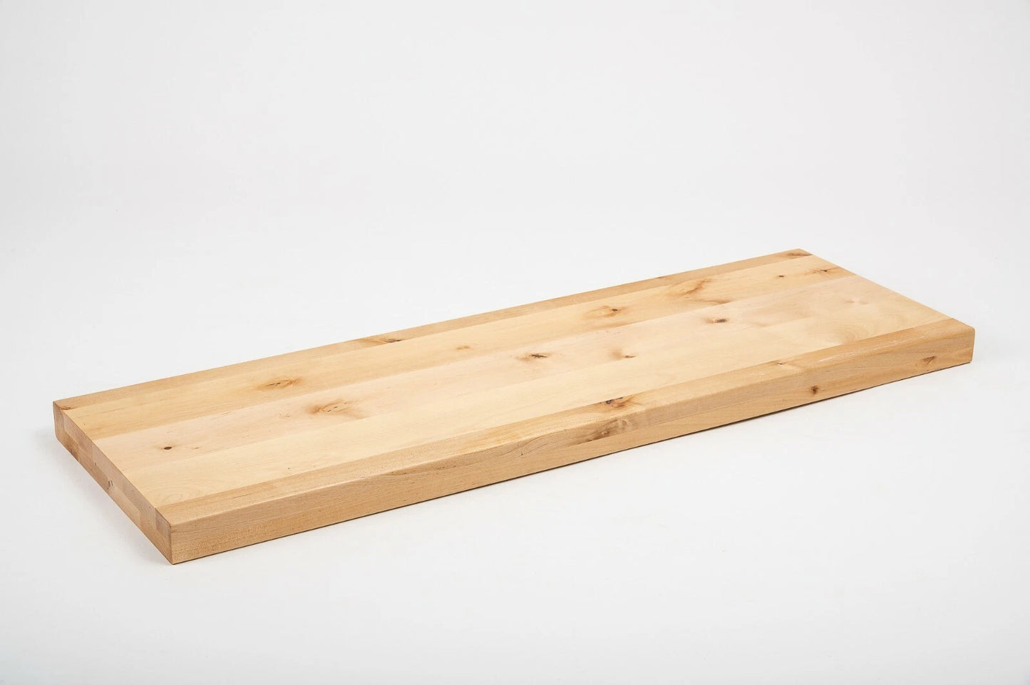 Plaukts, trepju pakāpiens, pretpakāpieni, palodze Bērzs Rustic, pilnas lameles, 40 mm, 2 slāņu, Eļļots ar cietā vaska eļļu, bezkrāsains