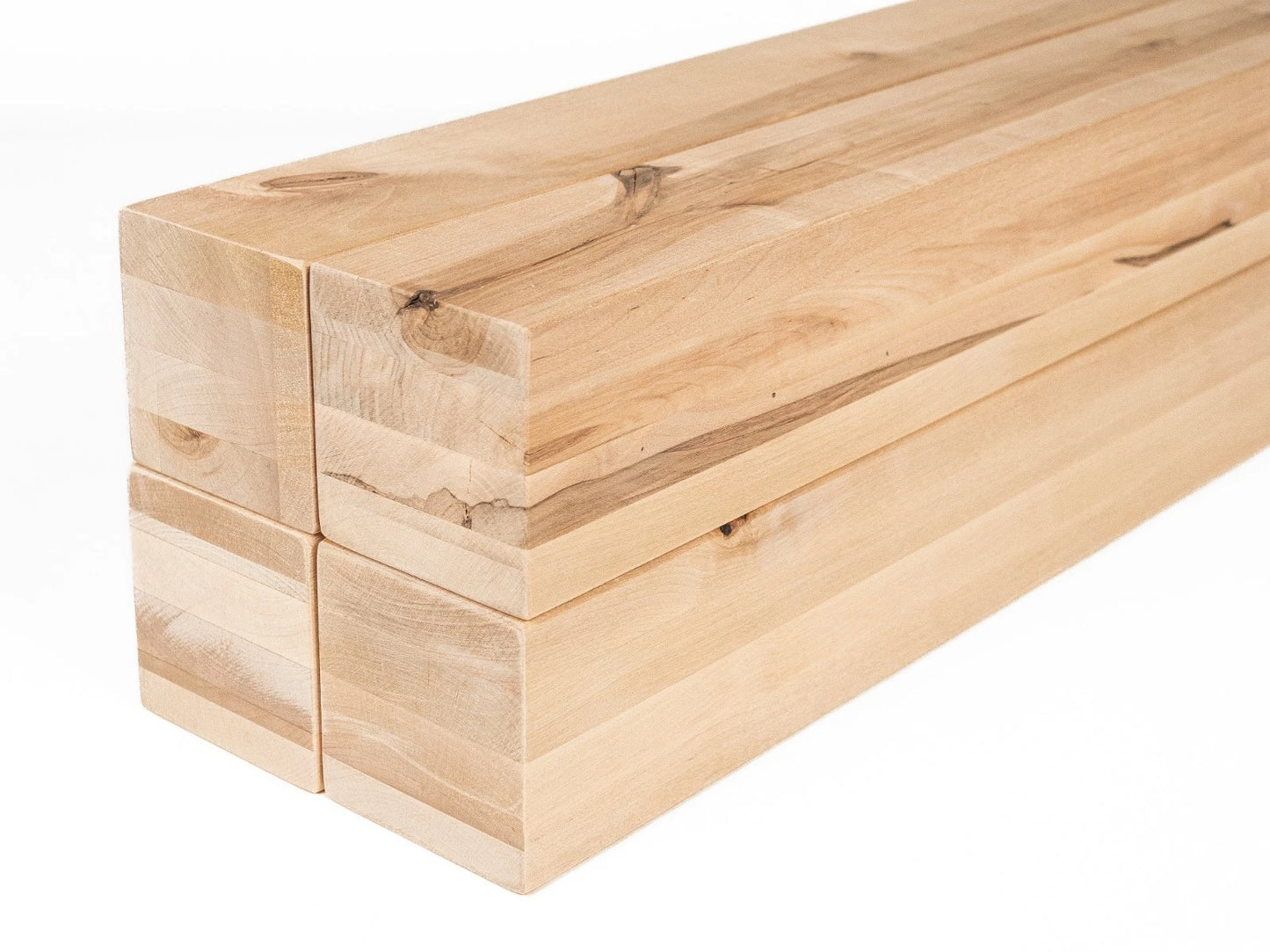 Līmētās bērza koka brusas Rustic 100x100 mm bez virsmas apstrādes