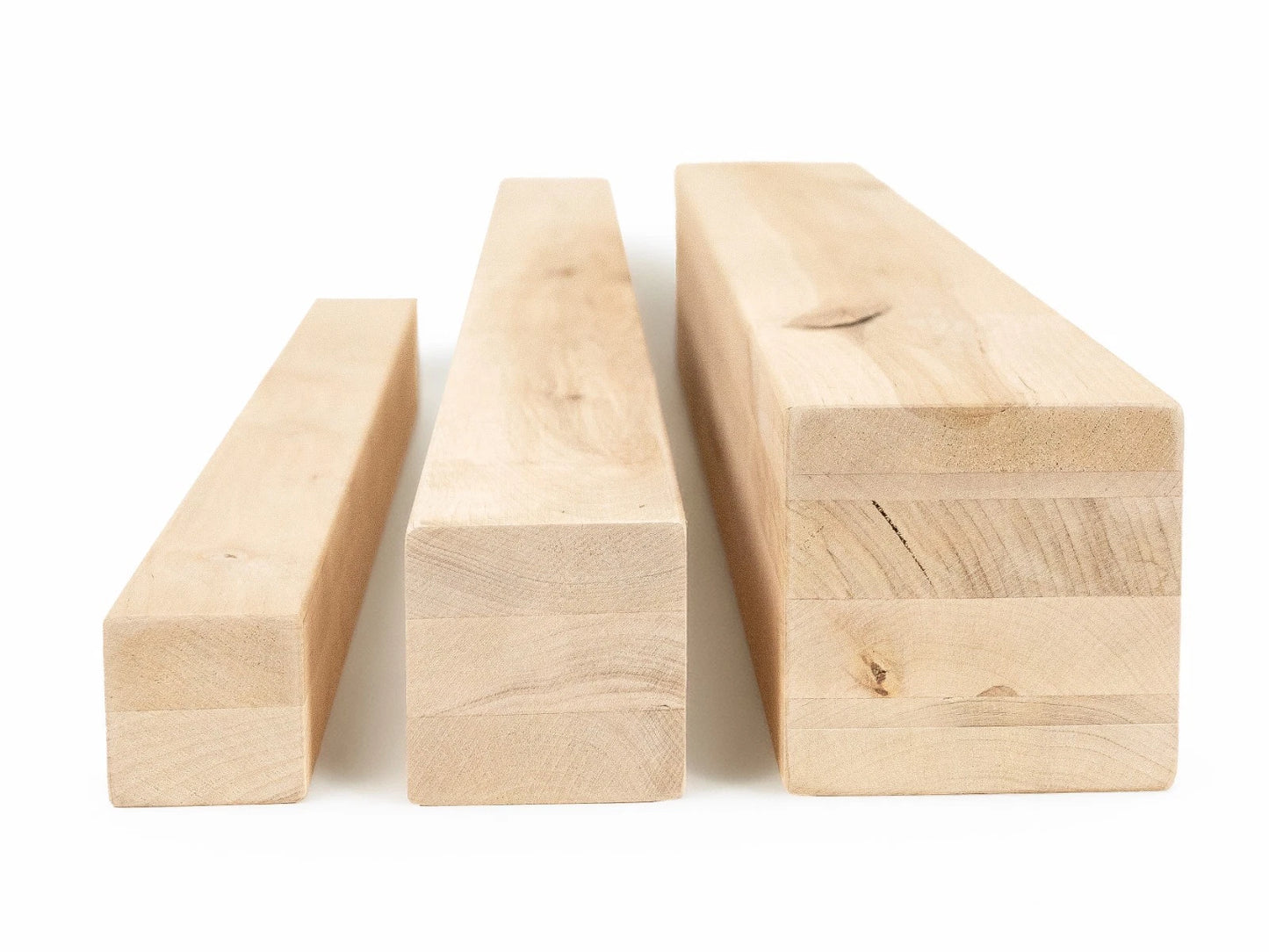 Līmētās bērza koka brusas Rustic 50x50 mm bez virsmas apstrādes