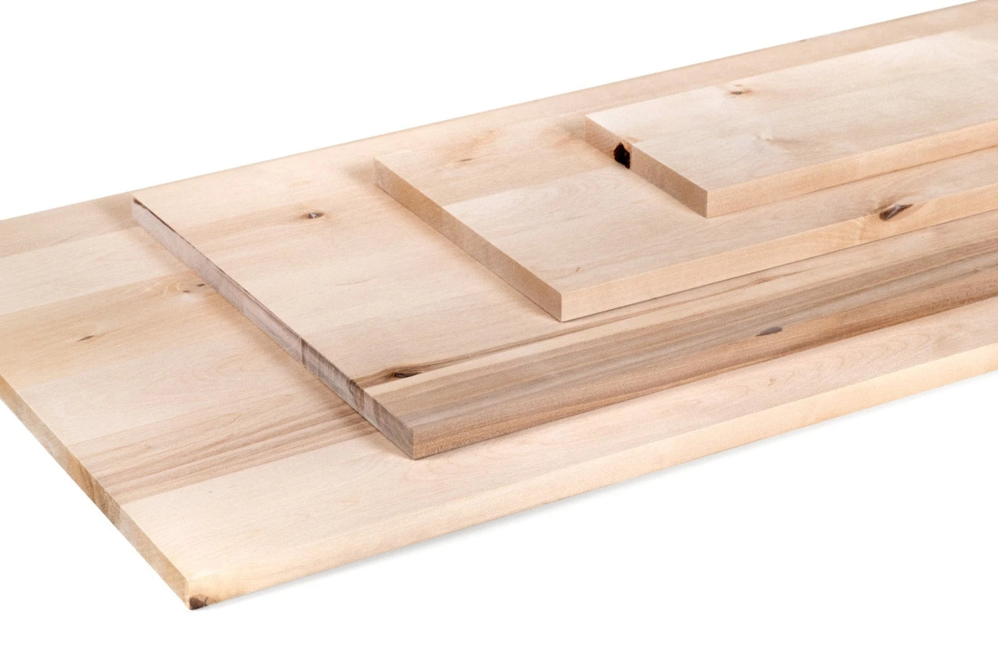 Solid edge glued panel DIY Birch Rustic, full stave lamellas, 20 mm