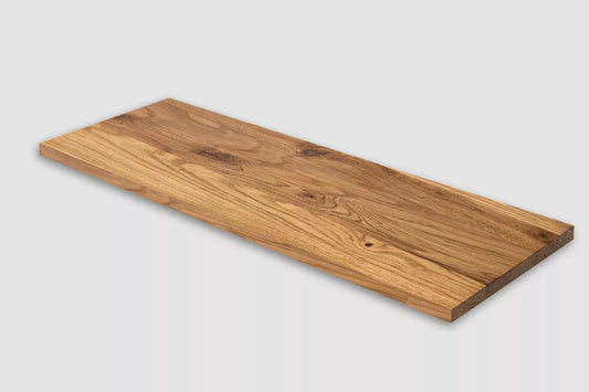 Plaukts, trepju pakāpiens, pretpakāpiens, palodze, Ozols Rustic, pilnas lameles, 20 mm, Bronzas tonī