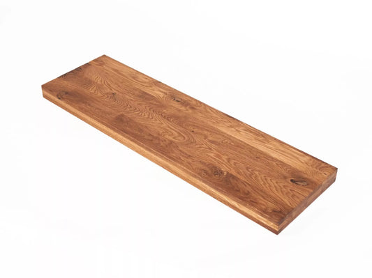 Plaukts, trepju pakāpiens, pretpakāpiens, palodze, Ozols Rustic, pilnas lameles, 52 mm, 3-kārt, Dabīgi eļļots