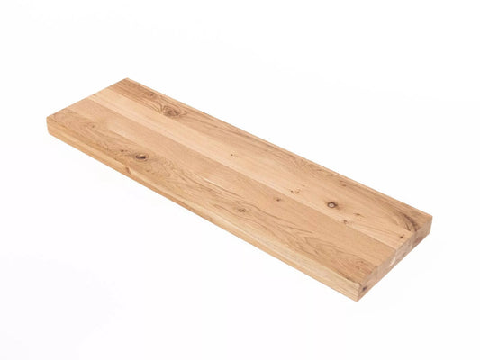 Plaukts, trepju pakāpiens, pretpakāpiens, palodze, Ozols Rustic, pilnas lameles, 52 mm, 3-kārt, eļļots ar cietā vaska eļļu tonī Dabīgi balts