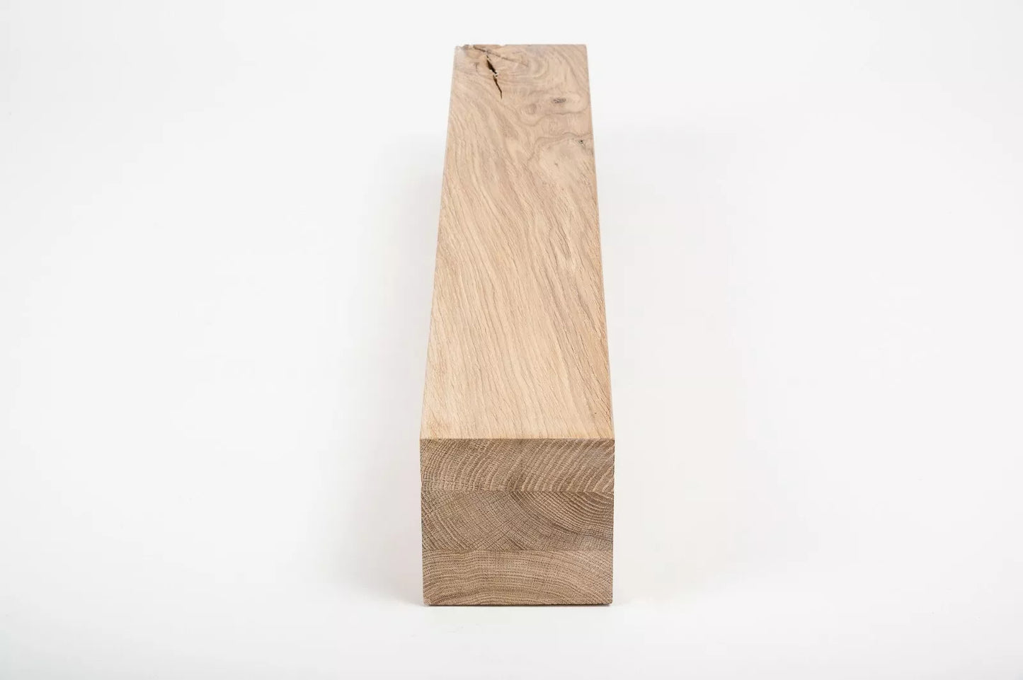 Līmētās ozola koka brusas Rustic 80x80 mm Balti eļļots