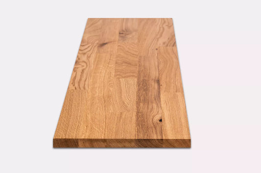 Plaukts, trepju pakāpiens, pretpakāpiens, palodze, Ozols Rustic, audzētas lameles, 20 mm, eļļots ar bezkrāsas cietā vaska eļļu