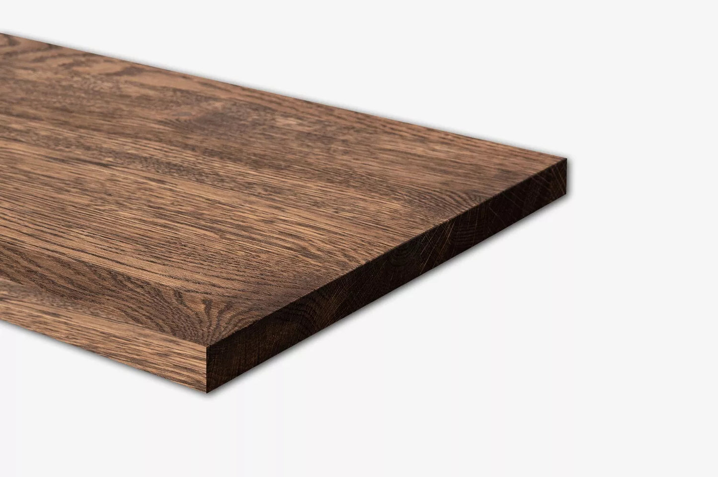 Shelf Stair tread Riser Windowsill Oak Rustic, full stave lamellas, 26 mm, Walnut oil