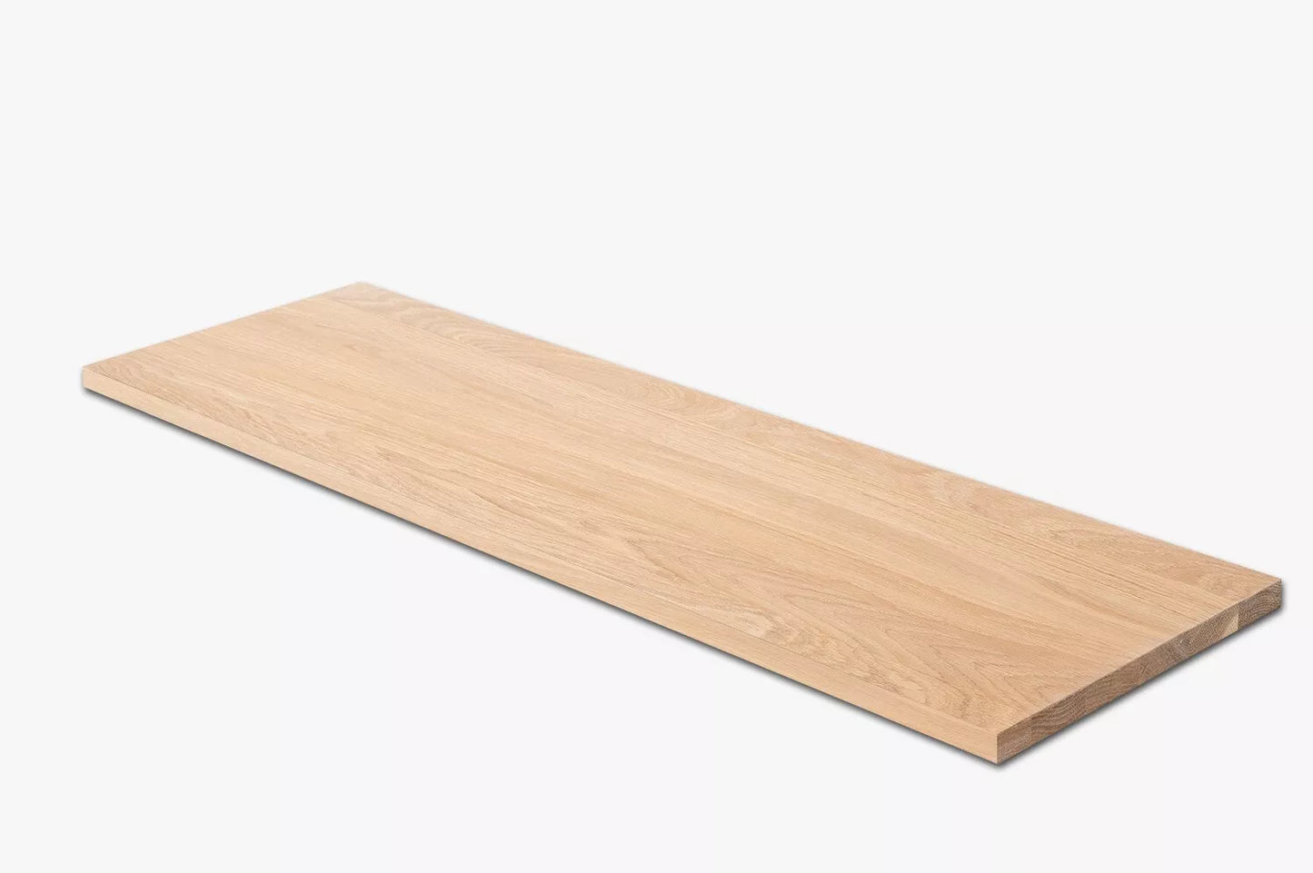 Shelf Stair tread Riser Windowsill Oak A/B, full stave lamellas, 20 mm, White oil