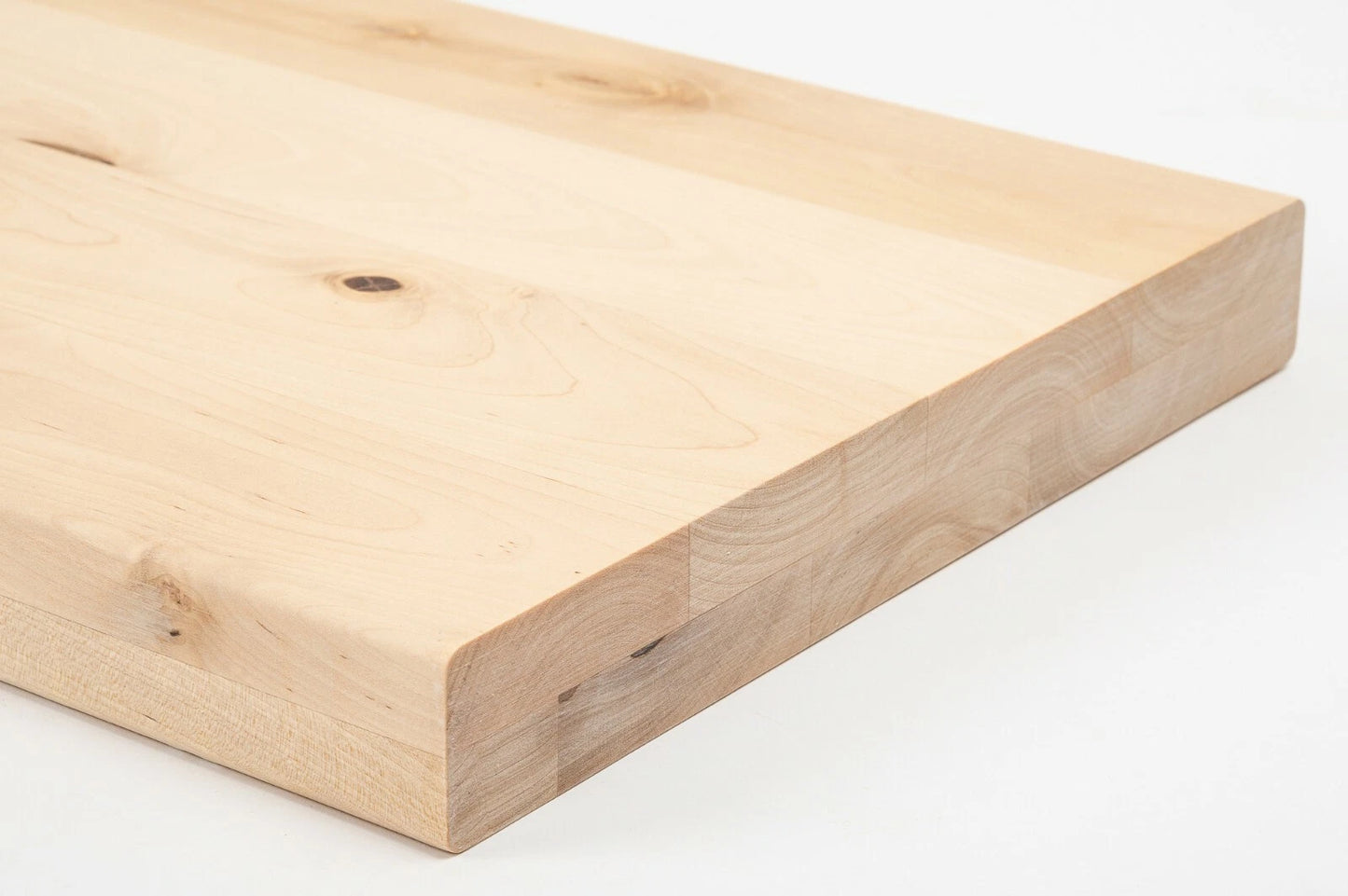 Plaukts, trepju pakāpiens, pretpakāpieni, palodze Bērzs Rustic, pilnas lameles,  40 mm, 2 slāņu, Eļļots ar cietā vaska eļļu, tonis Dabīgi balts