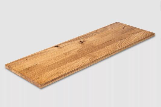Plaukts, trepju pakāpiens, pretpakāpiens, palodze, Ozols Rustic, pilnas lameles, 20 mm, eļļots ar bezkrāsas cietā vaska eļļu