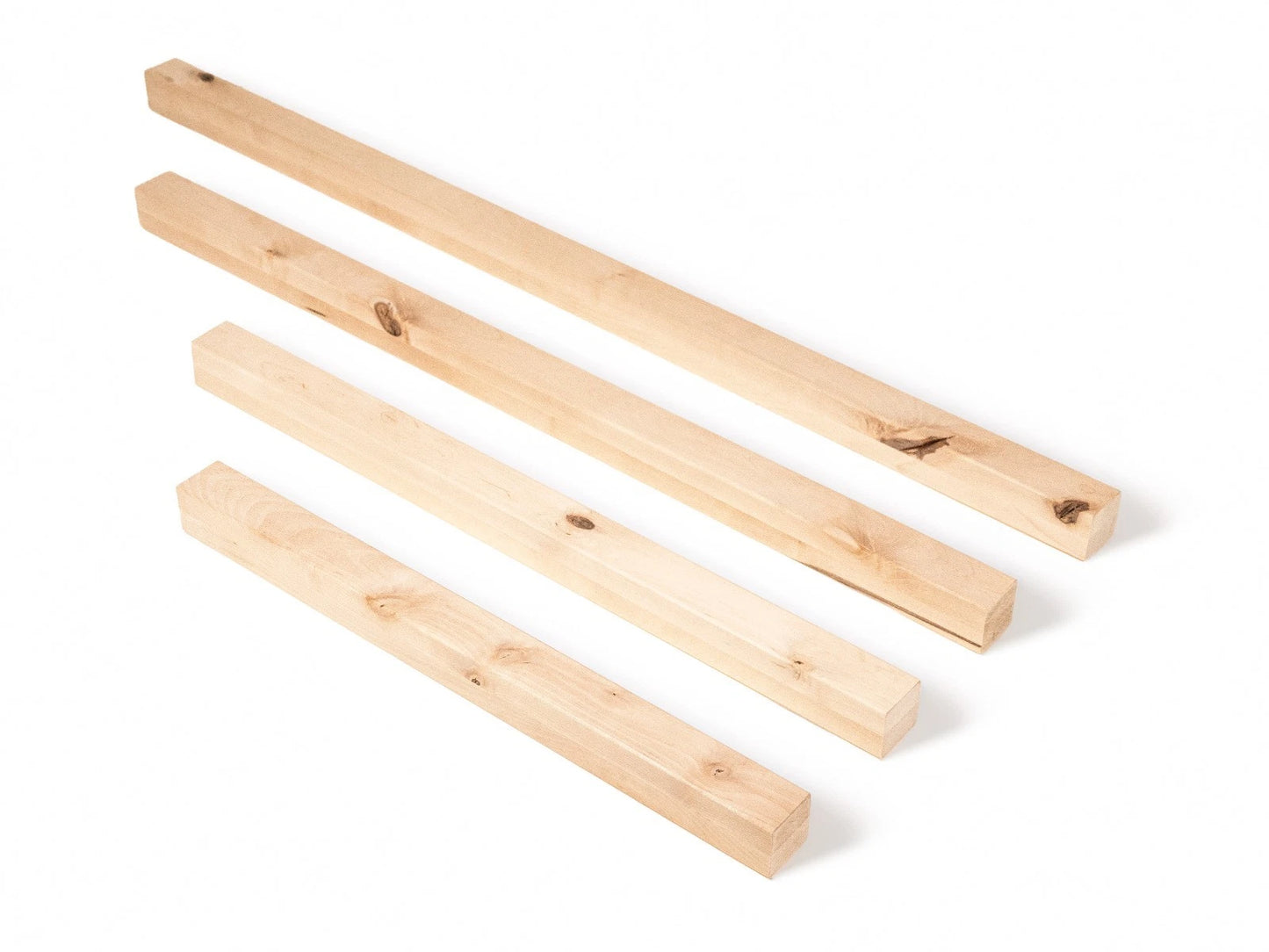 Līmētās bērza koka brusas Rustic 50x50 mm bez virsmas apstrādes